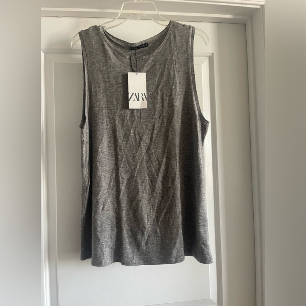 Zara sleeveless knit sweater